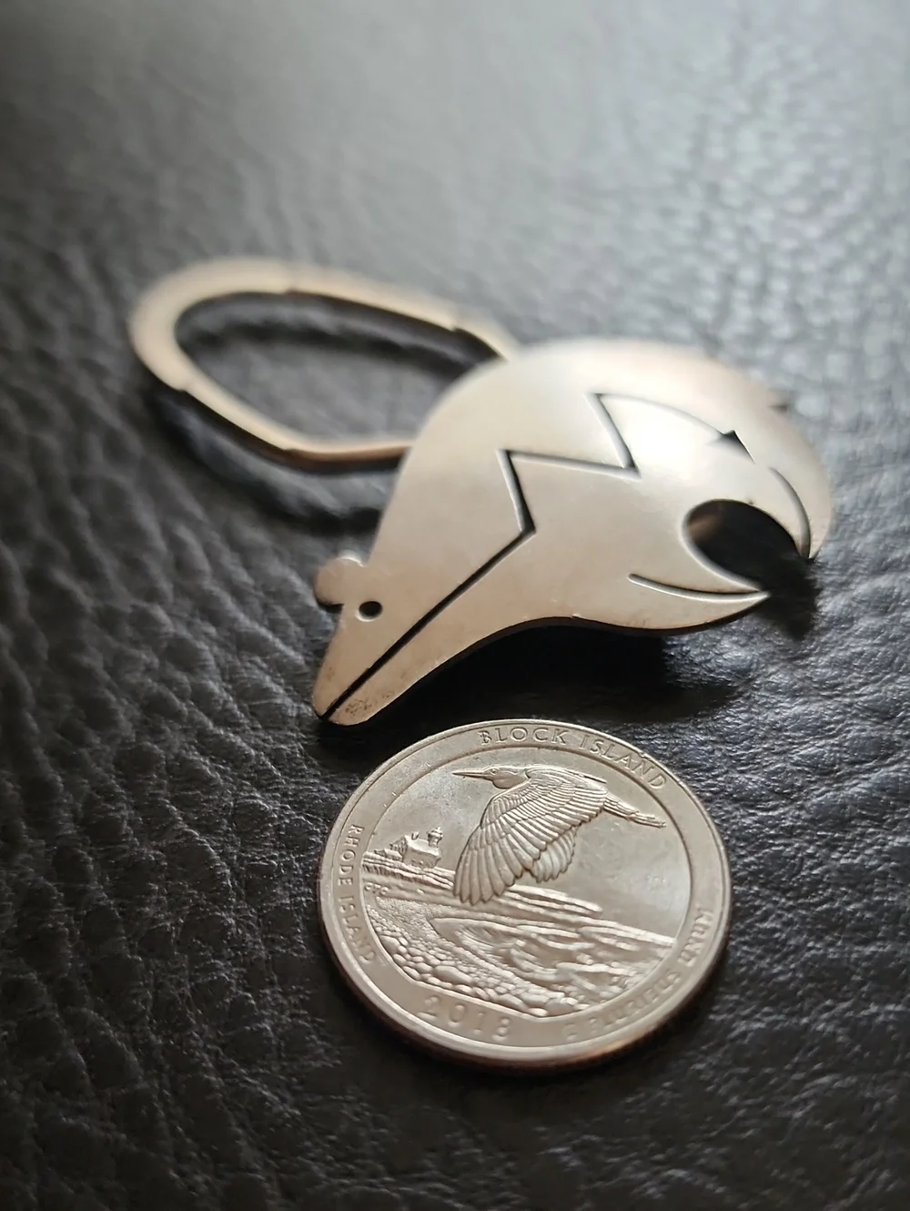 Sterling Silver Bear Keychain